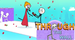 Through the Wall Game Logo - Wall Breaking Puzzle Adventure Game Icon